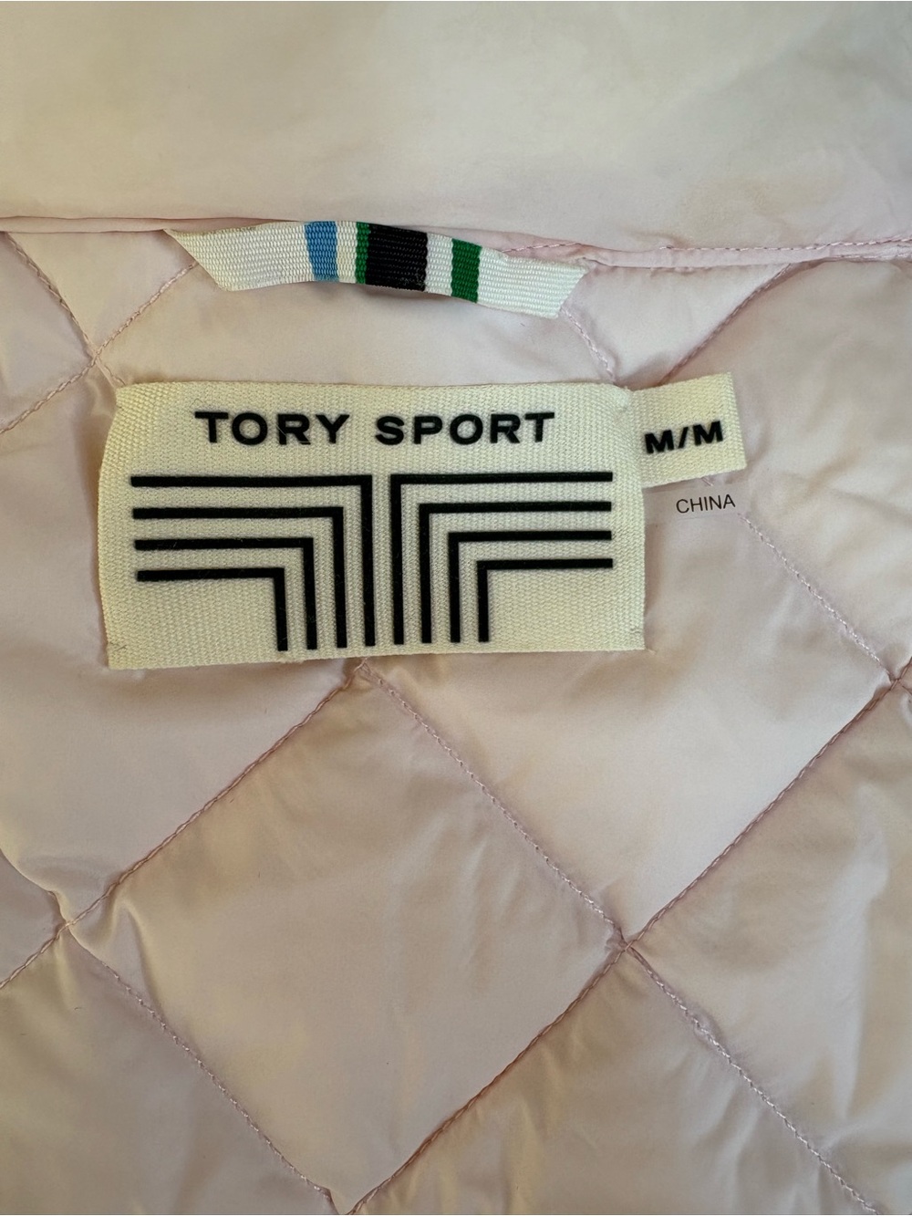 Tory Sport Women’s Soft Pink Quilted, Lightweight Puffer Vest - Picture 6 of 13